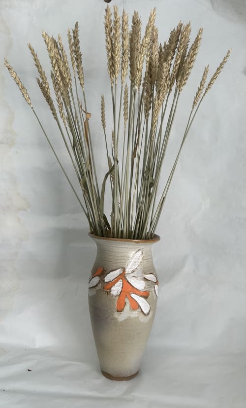 Underglaze Designed Vase | Vases & Vessels by Sheila Blunt