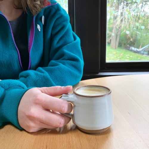 Espresso Cup-Linen | Drinkware by Keyes Pottery