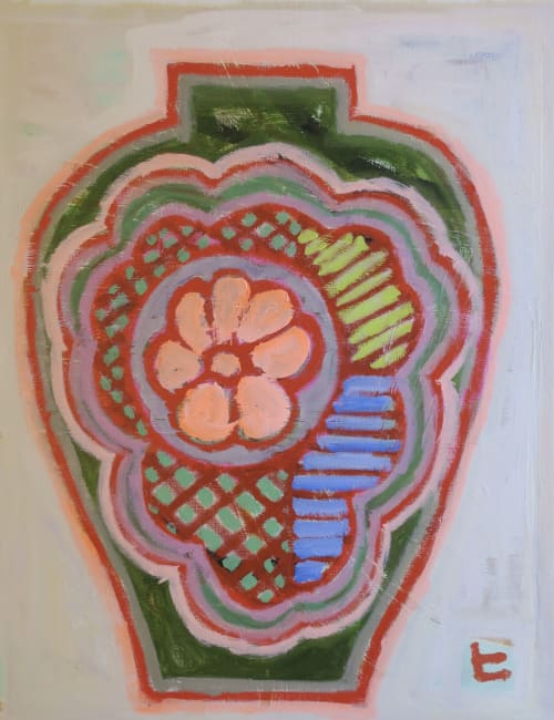 Vase with flower | Paintings by Hikaru O