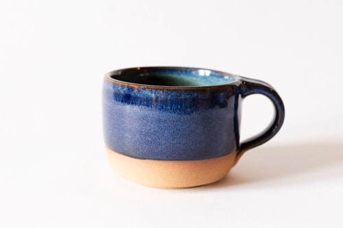 Indigo Modern Coffee Mug | Drinkware by Tina Fossella Pottery