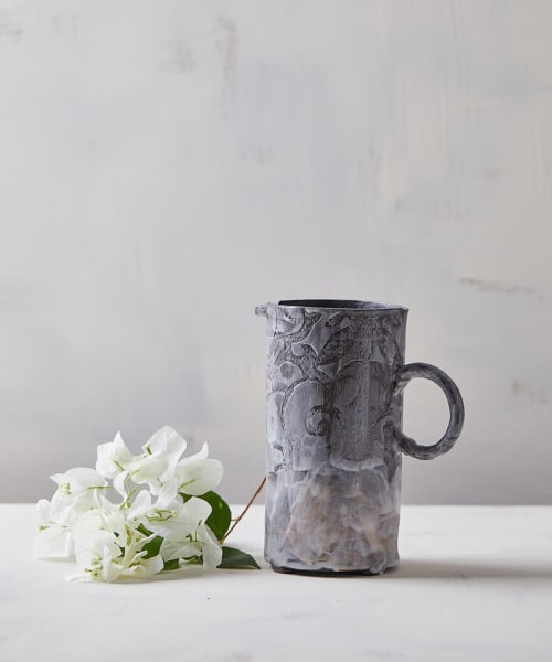 Black Pottery Vase | Vases & Vessels by ShellyClayspot