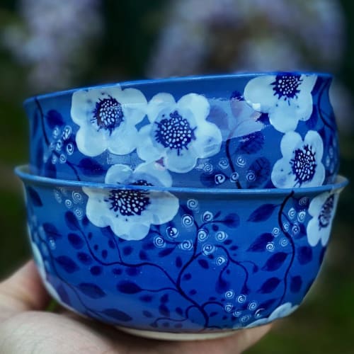 Muropots Botanic Gardens Limited, hand made and painted bowl | Dinnerware by Jaime Fernandez Muro. MUROPOTS.