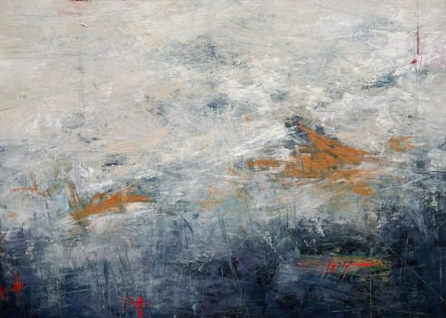 Deep End | Oil And Acrylic Painting in Paintings by Ana Carolina Mönnaco