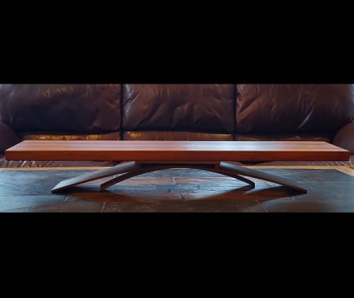Minimalist Japanese bent wood serving table. | Serving Board in Serveware by SjK Design Studios
