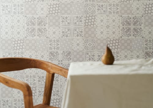 Positano Tiles Wallpaper | Wallpaper by Patricia Braune