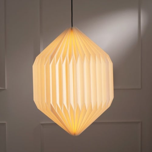 Oblong Origami Pendant | Pendants by FIG Living