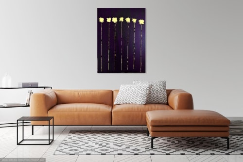 Lucky 7 Palms | Paintings by Dutch Montana Art | Corona Del Mar in Newport Beach