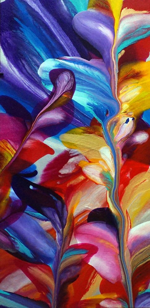 Floral Circus | Paintings by Terry Kruse | Private Residence, Calgary in Calgary