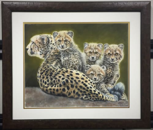 Cheetah Family Painting | Paintings by Taylor Ann