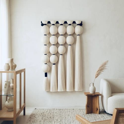 LUNA COLUMN No.1 | Modern Wall Hanging & Contemporary Art | Macrame Wall Hanging in Wall Hangings by Puvor