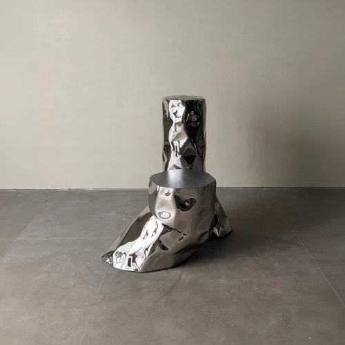 Steel Sculptural Chair — Tronco by Nitush Aroosh | Chairs by Nitush Aroosh