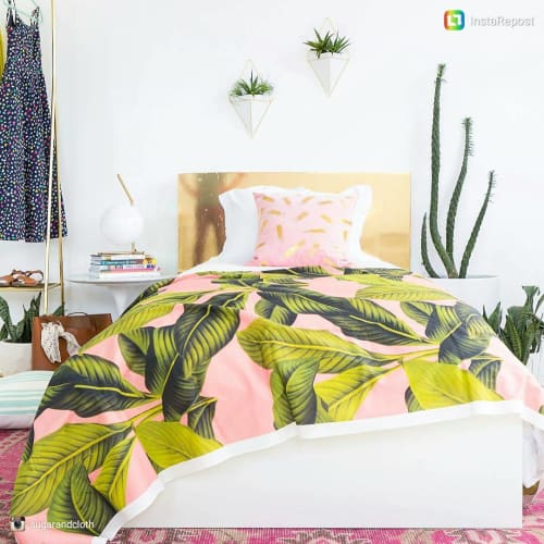 Palm In Palm on Duchess | Linens & Bedding by Peacoquette