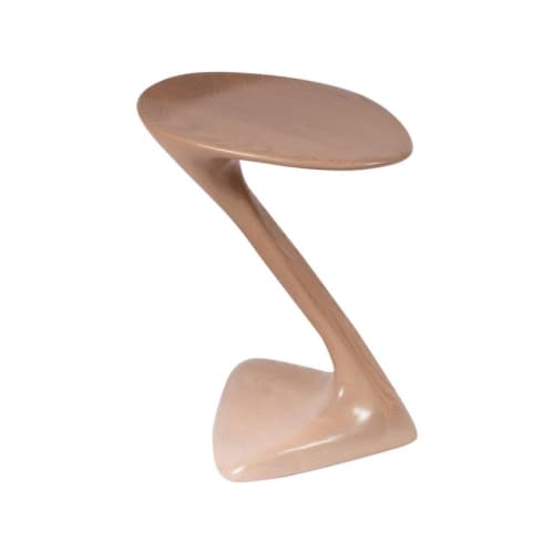 Amorph Palm Side Table, Solid Wood, Antique Oak | Bedside Table in Tables by Amorph