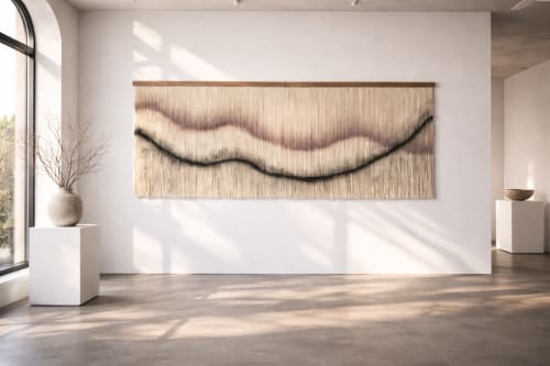 Oversized Wool Wall Hanging – ZORKE 46 | Tapestry in Wall Hangings by Olivia Fiber Art