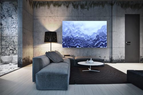 'SUMMIT' - Luxury Epoxy Resin Abstract Artwork | Oil And Acrylic Painting in Paintings by Christina Twomey Art + Design