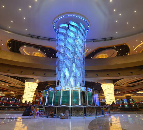 Sirens Waterfall | Sculptures by Kaiser / von Roenn Studio | City of Dreams Manila - Integrated Resort, Hotel & Casino in Parañaque