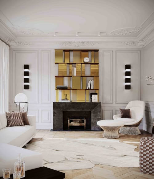 Rug Bianco Contemporary White Irregular Unusual shape | Rugs by Atelier Tapis Rouge