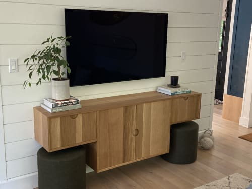 Floating Media Console | Furniture by Michael Finizio | Fine Woodworking