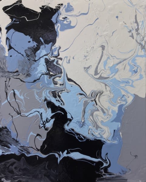 Dream State Acrylic Pour Contemporary Abstract | Oil And Acrylic Painting in Paintings by Strokes by Red - Red (Linda Harrison)