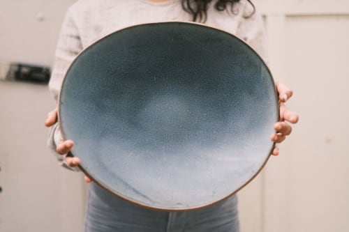 Ceramic Serving Platter in Deepwater Blue | Serveware by Pyre S