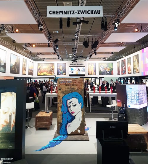 Live Tape Art Performance at ITB | Mixed Media by Fabifa | Messe Berlin in Berlin