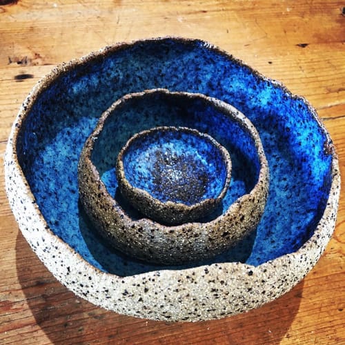 Blue bowls | Ceramic Plates by Zen Crafted Pottery