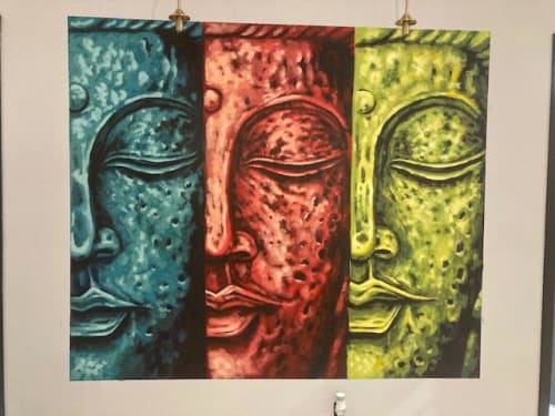 3 Buddha | Murals by Art By David Anthony | Wizcraft Design Build Inc in Mississauga