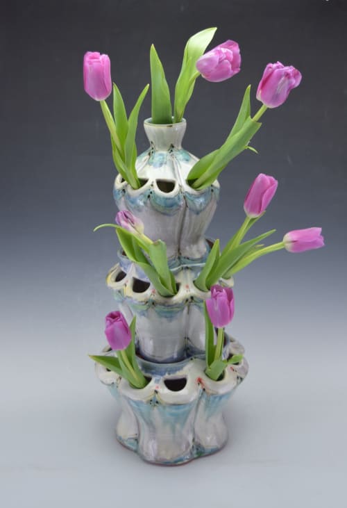 Tulipierre - 3 stack | Vases & Vessels by Pincu Pottery