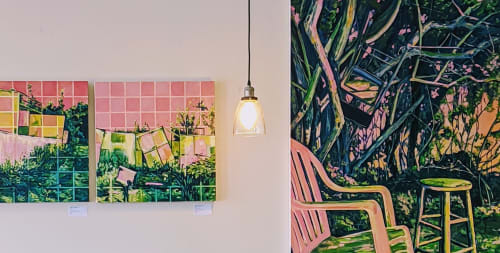Secluded and Convenient Series | Paintings by Kate Joiner | O'side Bakery in Oceanside