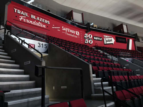 Portland Trail Blazers By J S Signs Seen At Moda Center Portland