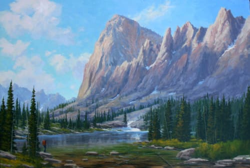 Elephant's Perch - Sawtooths | Paintings by Fred Choate Fine Art
