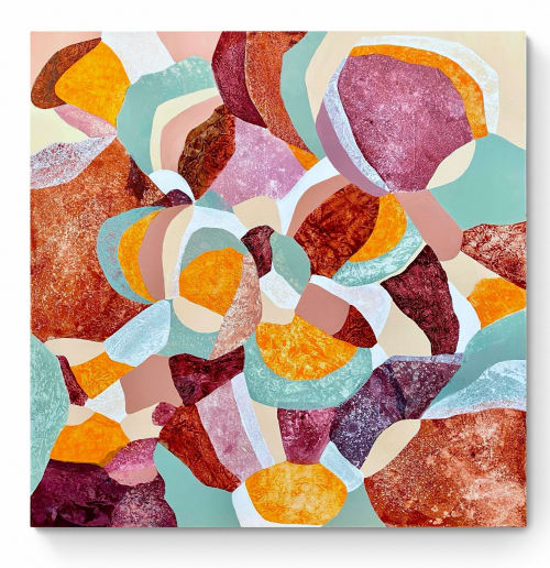 Frappè at the beach bar | Oil And Acrylic Painting in Paintings by Cristina Dalla Valentina