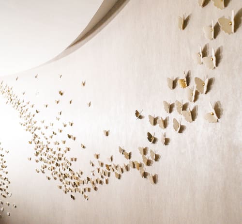 CUSTOM ARTWORK Multi Listing - 3D Butterfly wall art | Wall Hangings by Elizabeth Prince Ceramics