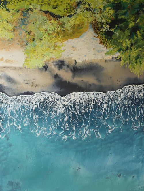 Costa | Oil And Acrylic Painting in Paintings by Amanda Szopinski | Archimedes Gallery in Cannon Beach