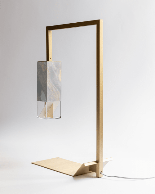 Lamp/Two Marble Revamp 01 | Table Lamp in Lamps by Formaminima