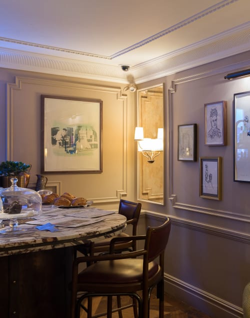 Turquoise Boudoir Print from Mistress series | Watercolor Painting in Paintings by Sara J Beazley | Kettner's Studio in London