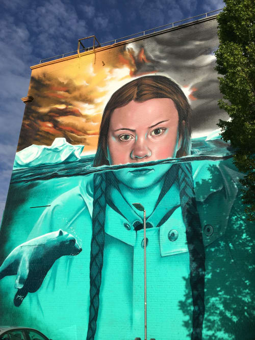 Greta Thunberg Wall | Murals by Jody Thomas
