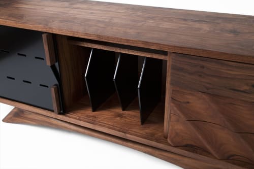 Walnut Custom Credenza | Storage by Michael Maximo | Michael Maximo Furniture & Design Studio in Austin