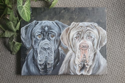 Dog portrait 6 | Paintings by Manabell
