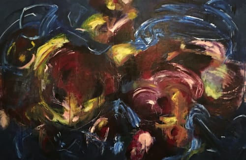 Rhapsody Blue III | Paintings by Elisa Gomez Art