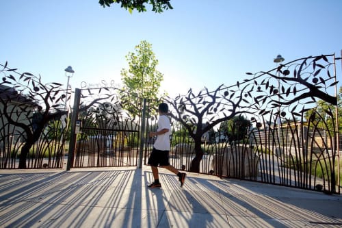 Patton Street Park Fence | Hardware by James Naish | Patton Street Park in Los Angeles