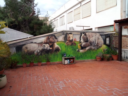 Bear Family | Murals by LaRa Gombau