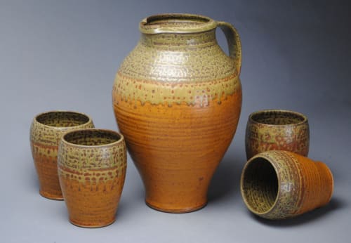 Pitcher and Tumbler set | Tableware by John McCoy Pottery
