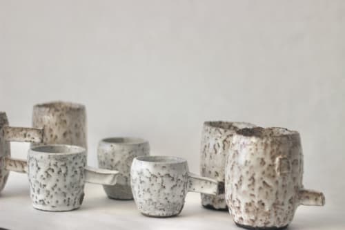 Glazed terra nigra clay mug | Cups by ZHENI