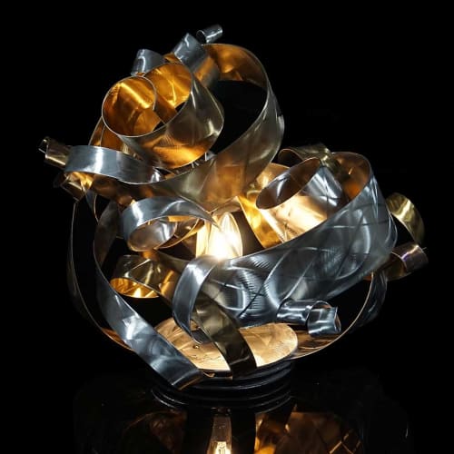 Tabletop Light Sculpture GL-AA11 | Table Lamp in Lamps by Gus Lina Art