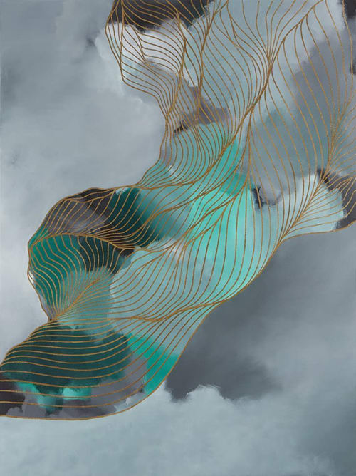 Through the Tall Grasses | Oil And Acrylic Painting in Paintings by Tracie Cheng