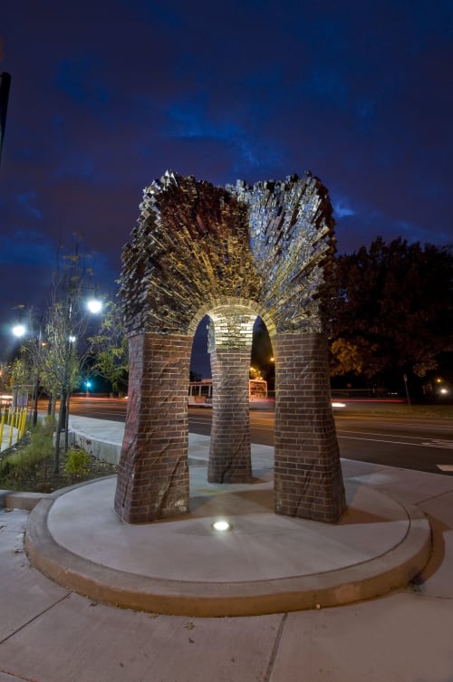 "Arches of Resurgence" Sculpture | Public Sculptures by Michael Morgan