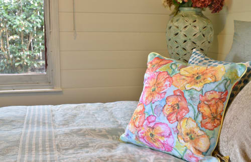 Floral Cushion | Pillows by Alison Archbold