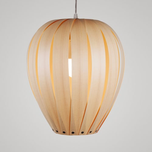 Balloon lighting - Wood Veneer Lamp Manually Crafted Design | Chandeliers by Traum - Wood Lighting