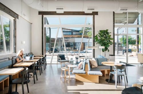 Merit Roasting Co. Caffe. | Interior Design by TOOU | Merit Coffee in Austin